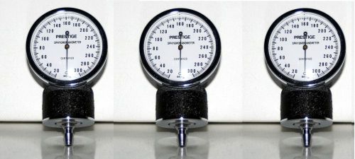 GAUGE for Blood Pressure Cuff,  w/ bottom port.barbed. male for tubing, new 3 pk