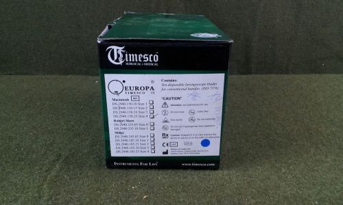 EUROPA Timesco DS.2940.150.25 Mac Size 4 Disposable Laryngospoce Blades