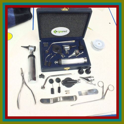 New hq otoscope &amp; ophthalmoscope set ent surgical instruments +2 bulb free for sale