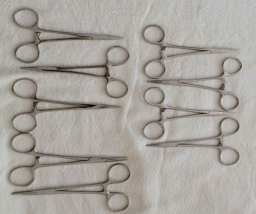 Forceps, Hemostatic Straight Halsted 7 x 5 inch (12cm), 2 x 5 6/8 (14cm)