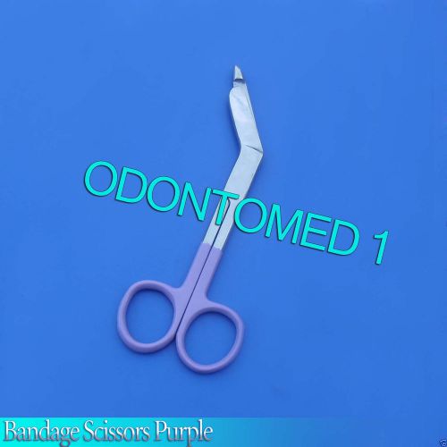 12 Lister Bandage Nurse Scissors - Color Handles(Purple)