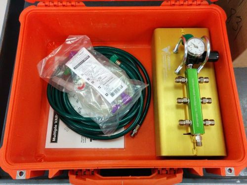 E-vent case oxygen manifold system model 4060 with case vortran medical var mci for sale