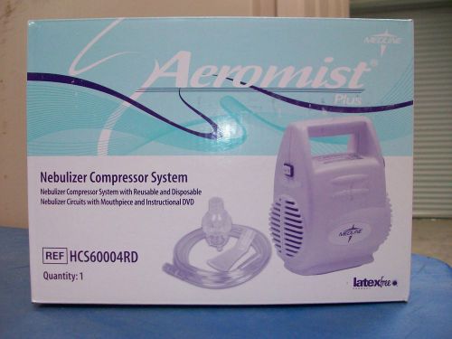 Medline aeromist plus nebulizer compressor with dvd, adult and pediatric - new for sale