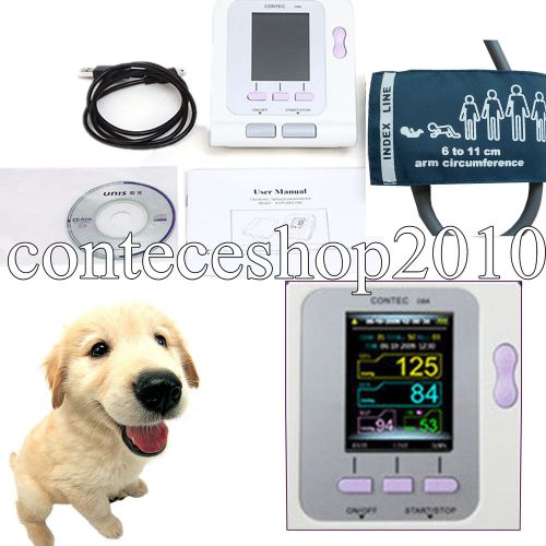 Vet new digital blood pressure monitor, nibp cuff + cd software, care for vet for sale