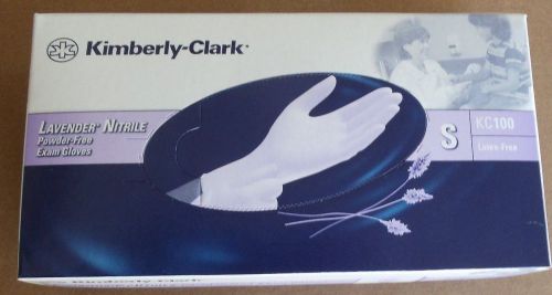 Kimberly-Clark KC100 Lavender Nitrile Exam Gloves 4 boxes Size-Small (250/box)