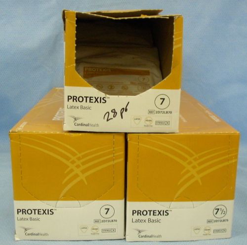 128 pkg/pr Cardinal Health Protexis Latex Basic  Surgical Gloves - 2 Sizes