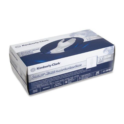 Kimberly-clark sterling examination gloves - medium size - textured (kim50707) for sale