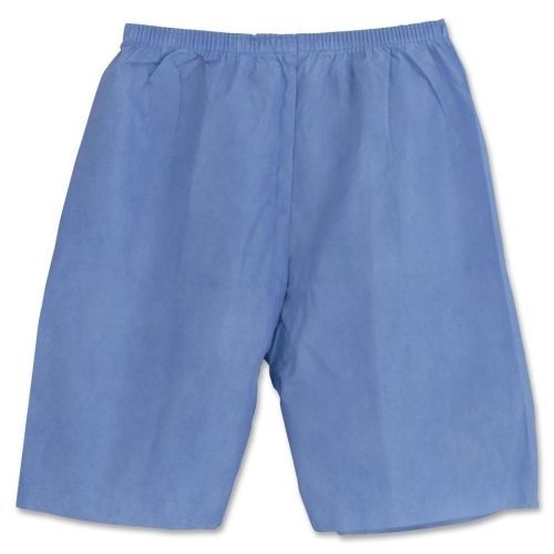 Medline Disposable Exam Shorts - Blue - 30 / CASE - Size XX LARGE