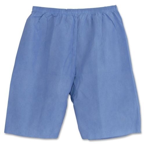Medline Disposable Exam Shorts - Blue - 30 / CASE - Size XX LARGE