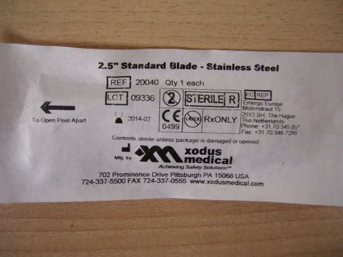 ! Xodus Electrode Blade 2.5 Inch - Blade, Electrode Stainless Steel 20040 QTY 8