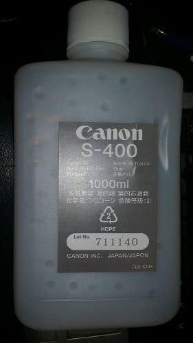 GENUINE CANON S-400 FUSER OIL OEM 1000ML BOTTLES CLC700 CLC1000 CLC3900 CLC5000