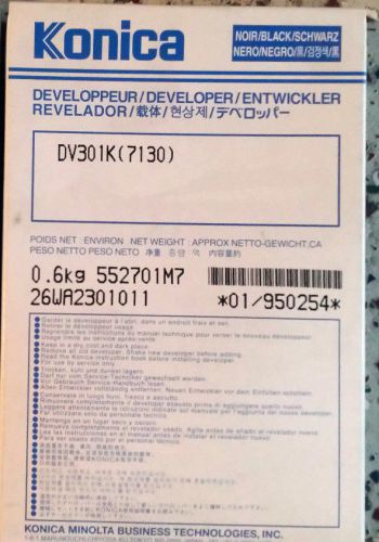 New Sealed Genuine Konica Minolta DV301K (7130) Developer Free Shipping!!!