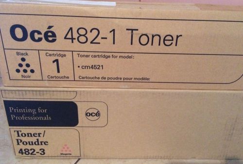 Genuine Oce 482-1 And 482-3 Toner Black Magenta