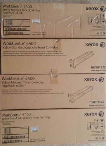WorkCentre 6400  Xerox Toner -Yellow Standard Capacity Toner Cartridge - 4 boxes