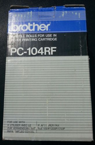 NEW Genuine Brother 4 x PC-104RF Refill Rolls For PC-101 Fax Machine