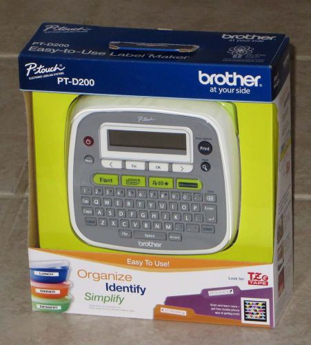 Brother p-touch pt-d200 label maker (labeler): brand new &amp; sealed! free shipping for sale
