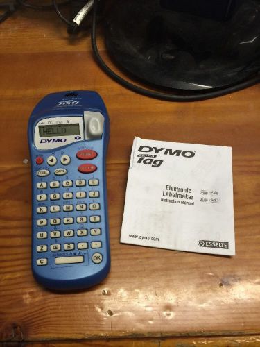 Used Dymo Letra Tag Electronic Label Maker With Instructions