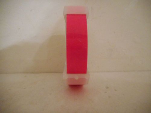 DYMO 3/8&#034; X 12&#039; GLOSSY HOT PINK LABELING TAPE