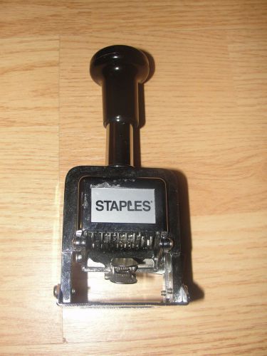Staples Heavy Duty 6 Digit Automatic Counting Stamp