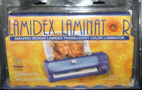 Lamidex Laminator, Model LX-235 For 9 Inch Wide Paper, Photos - New