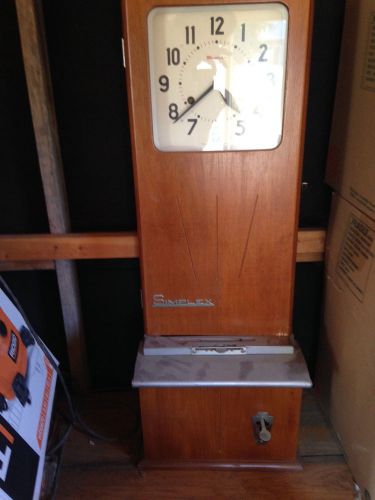 Vintage / Antique  Simplex Time Recorder Clock Good condition