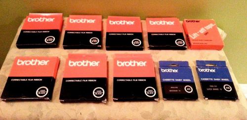 NEW Large Lot 10 BROTHER 1030 Typewritter Correctible Ribbon Cartridges &amp; More!