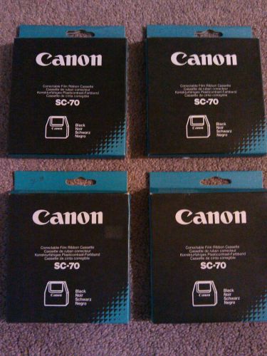 Canon SC-70 SC70 Black Correctable Film Ribbons Cassette lot of 4