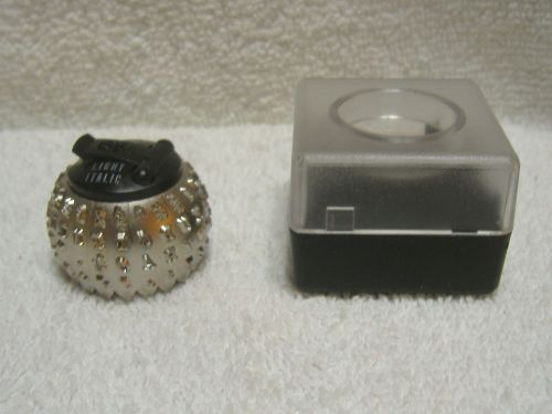 OSI IBM Selectric II Light Italic Letter Typewriter Ball NOS NIB Made In Italy