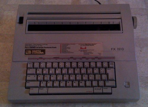 Electric Typewriter Smith Corona FX1510 Model 5A Portable With Cover