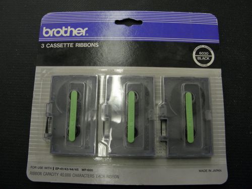 Brother Cassette Ribbon 6030 Black Pack of 3
