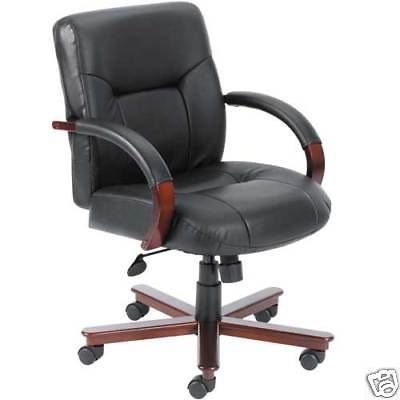 Conference chair mid-back leather office meeting room for sale