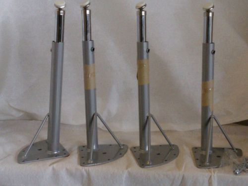 Set(4)virco m-4000/zuma replacement table legs w/mounting bracket adjusts 16-24&#034; for sale