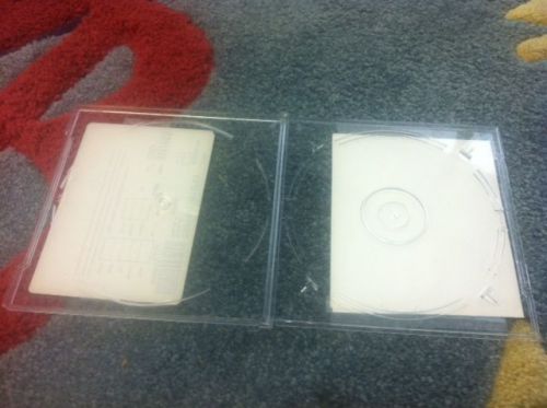 Sales 100 pcs stamper case for cd duplication, used with label, good condition for sale