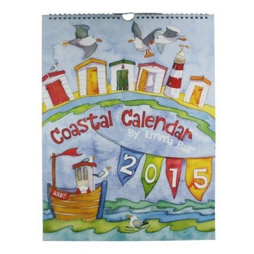 2015 wall calendar - emma ball - coastal - 40 by 30 cms for sale