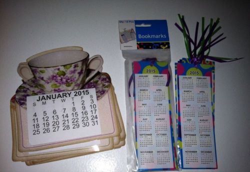 2015 Magnet And Bookmark Calendars. New