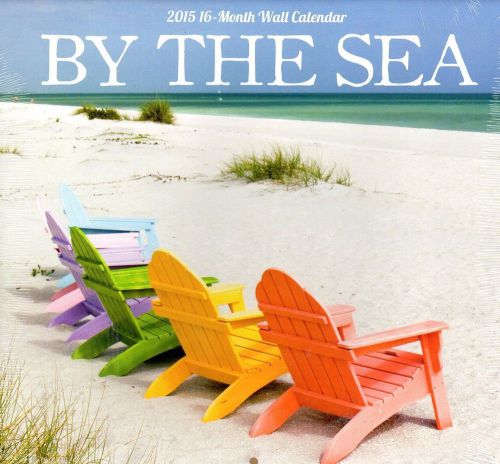 NEW By The Sea - 2015 16 Month  WALL CALENDAR - 12x11