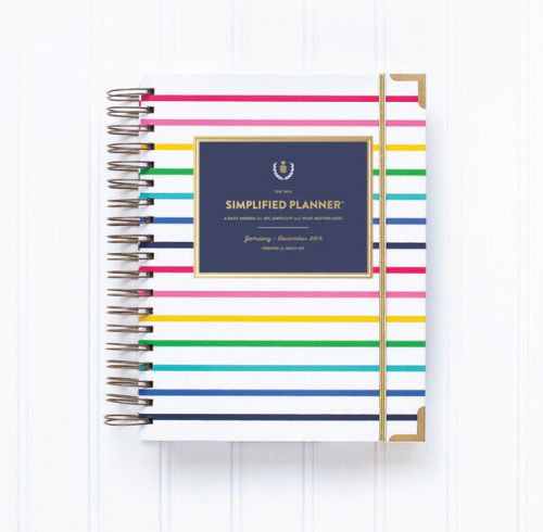 2015 Simplified Planner DAILY Edition - Happy Stripe - Emily Ley