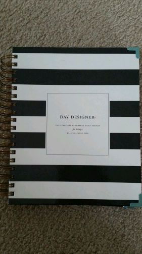 2015 Day Designer Planner by Whitney English | New | Black Stripe