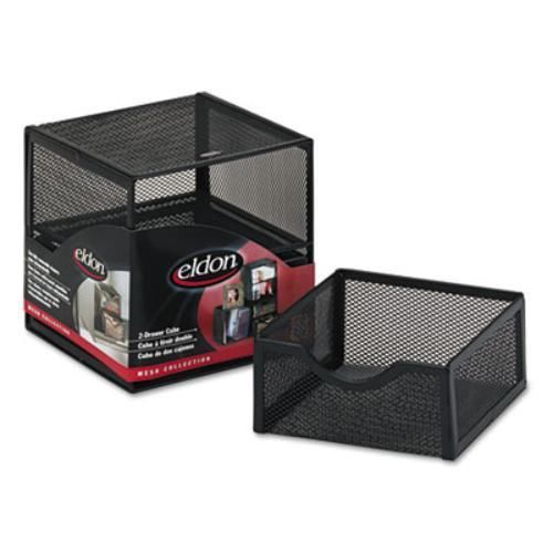 Rolodex expressions mesh cube w/ drawers - desktop - 2 drawer[s] - (fg9e5600bla) for sale