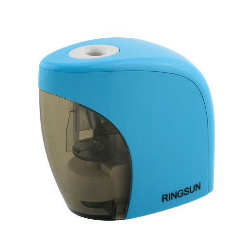 New blue electric battery pencil sharpener for office school kids gift for sale