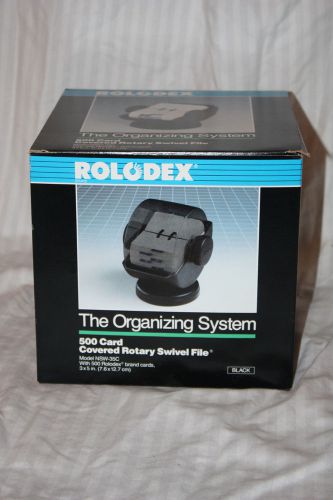 New rolodex organizing systme 500 card nsw-35c rotary covered swivel file for sale