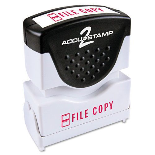 ACCUSTAMP2 Accustamp2 Shutter Stamp with Microban, Red, FILE COPY, 1 5/8 x 1/2