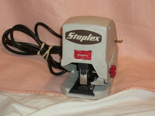 STAPLEX HEAVY DUTY ELECTRIC FACTORY INDUSTRIAL MANUFACTURING STAPLER SJM-1