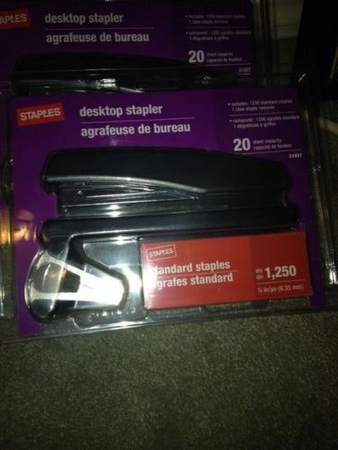 Staples New 3-piece set combo stapler staples staple remover NEW