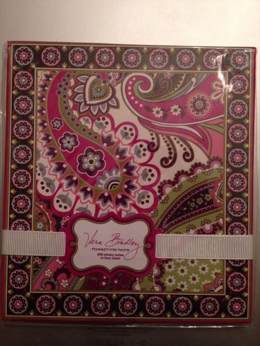 Vera Bradley Forget Me Nots Sticky Notes Collection In Very Berry Paisley