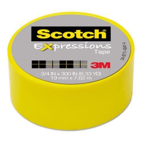 3m C214YEL Expressions Magic Tape, 3/4&#034; X 300&#034;, Yellow