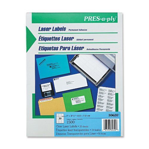 Avery pres-a-ply standard address label - 2.62&#034; width x 1&#034; length - (ave30620) for sale