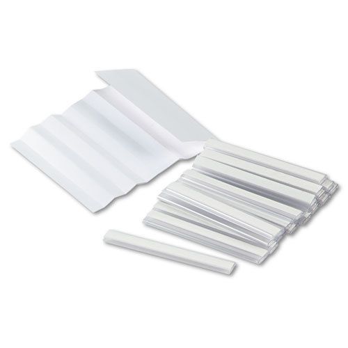 Kwik-file mailflow-to-go mailroom system label holders, 3 x 3/8, clear, 20/pack for sale