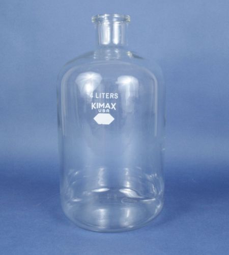 Kimble kimax 4l laboratory glass kg-33 heavy duty serum bottle 4000ml 14960-4 for sale