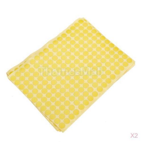 2x 15 Sheets 10mm Diameter Round Blank Dots Label Sticker Envelop Package Seal